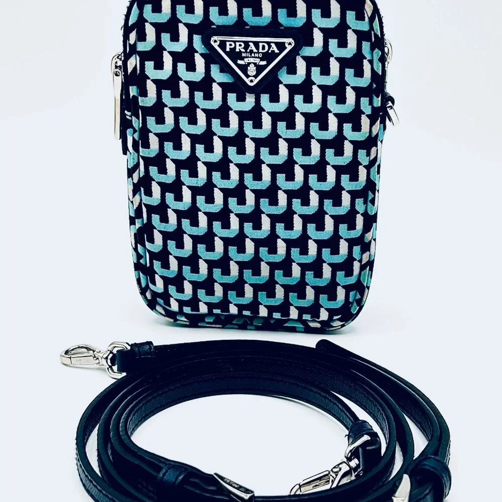 Prada Phone CC Holder Crossbody Mini Bag - Picture 3 of 15